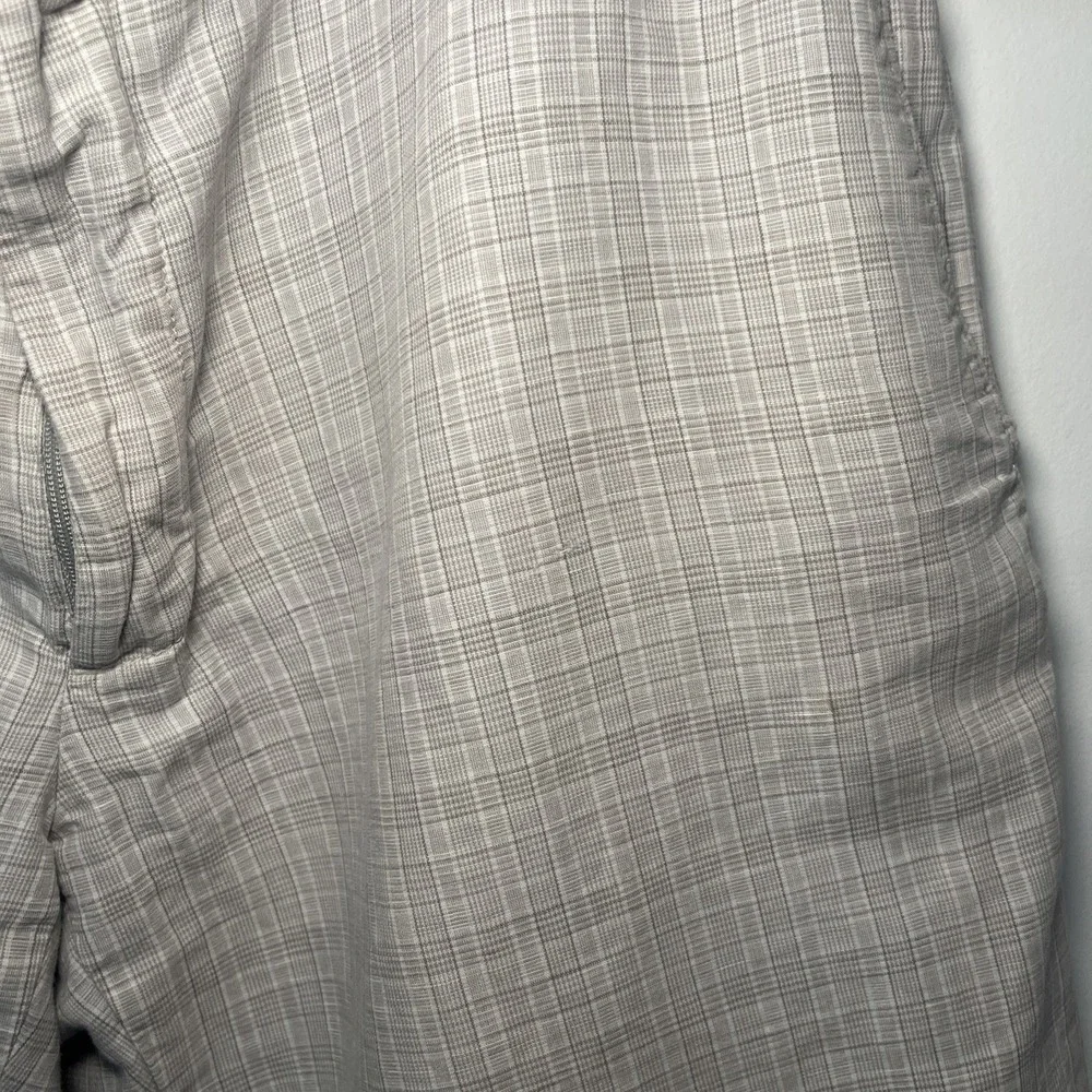 Banana‎ Republic Plaid Shorts Mens 36 Tan Beige Golf Casual Flat Front